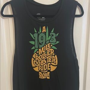 Black Graphic Tank Top